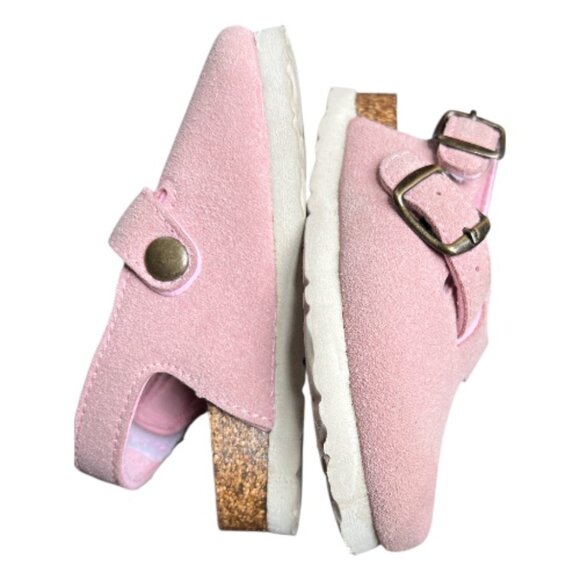 Northside Toddler Girls Suede Leather Slingback Clog Slides Velcro Buckle Size 6 - Picture 8 of 9